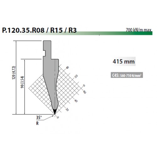 P120-35-R08 Rolleri Top Tool 35 Degree P120-35-R08 Rolleri Top Tool 35 Degree