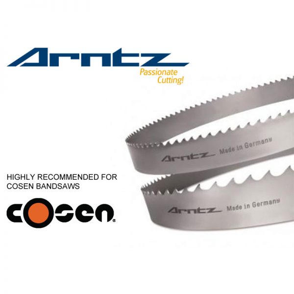 Arntz Bandsaw Blade for Cosen Model SH500M – Length 4150mm x Width 27mm x 0.9mm x TPI