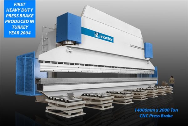 INANLAR CNC HAP 14400 x 2000 Ton Hydraulic Press Brake (Monoblock)