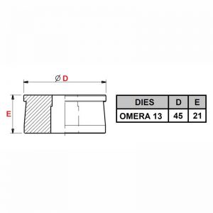 Omera 13 Square Die