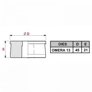 Omera 13 Round Die
