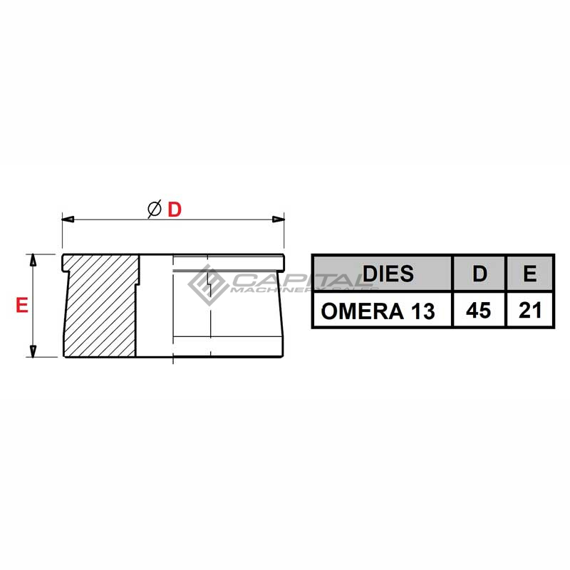Omera 13 Round Die Omera 13 Round Die