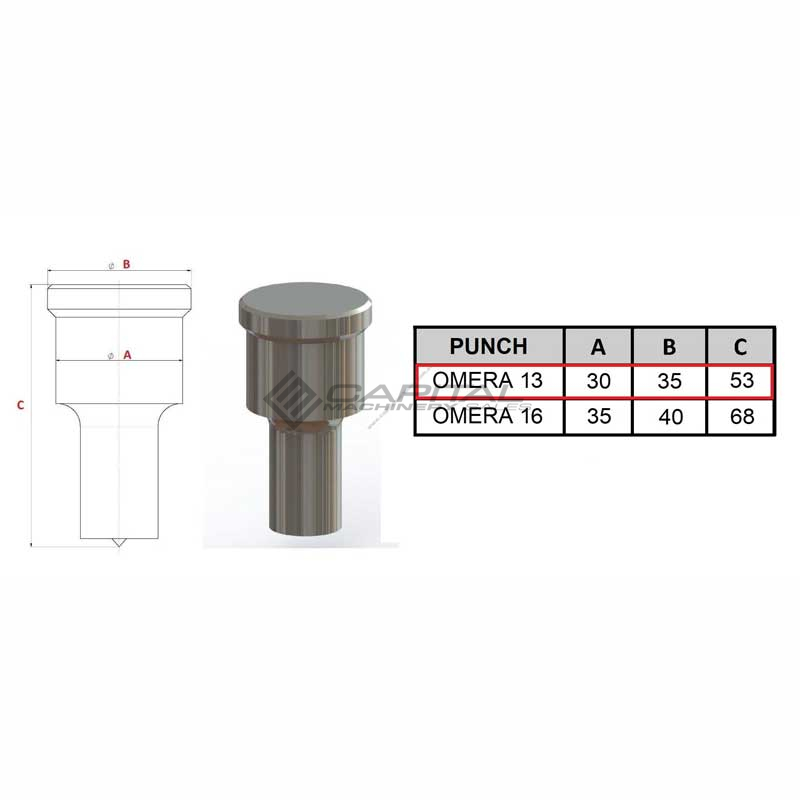 Omera 13 Elongated Punch Omera 13 Elongated Punch