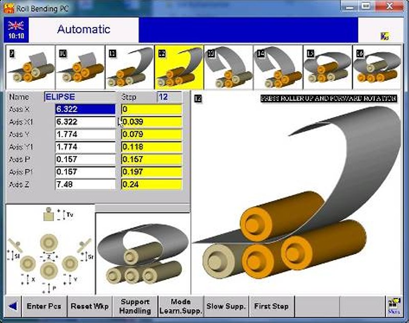 Anerka Hr 4 2050 200 Hydraulic 4 Roll Plate Rolling Machine Cnc S 6 Start Bending