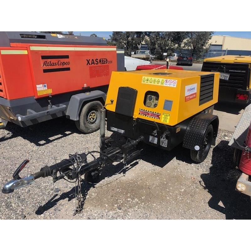 Used Kaeser M38, 130CFM Diesel Compressor with Built-in after Cooler Used Kaeser M38, 130CFM Diesel Compressor with Built-in after Cooler