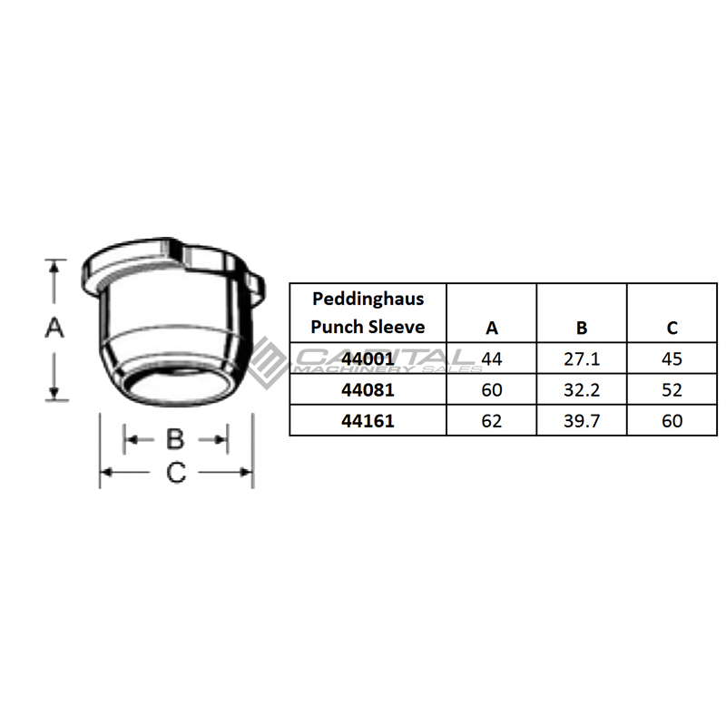 Peddinghaus Quick-Change Punch Sleeve