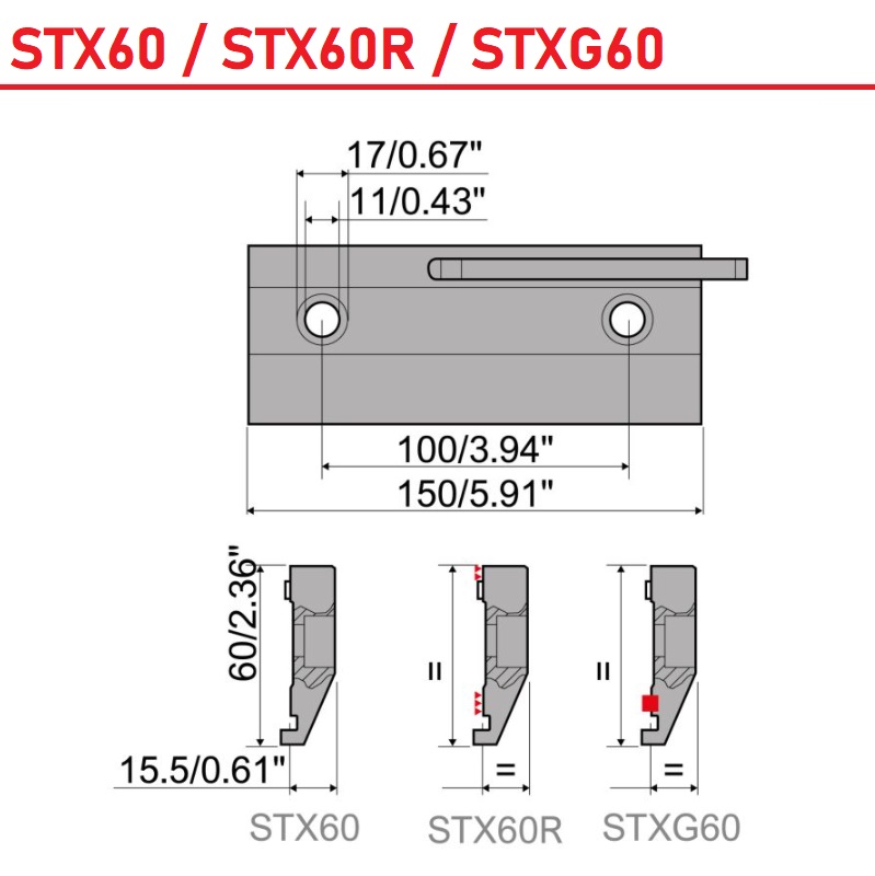 Rolleri STX60 Clamp Plate