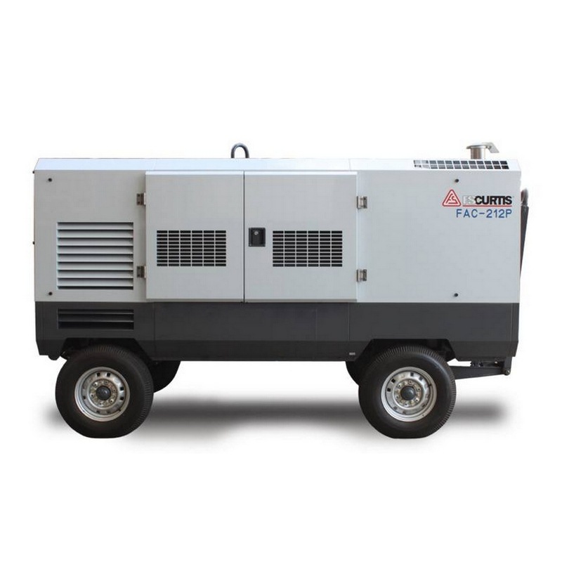 FS-Curtis FAC-212P Diesel Rotary Screw Air Compressor – 144.5kW / 193.6HP 21240L 7 bar – 750CFM/21240LPM – Aftercooled Air Dryer – Trailer Mount FS-Curtis FAC-212P Diesel Rotary Screw Air Compressor – 144.5kW / 193.6HP 21240L 7 bar – 750CFM/21240LPM – Aftercooled Air Dryer – Trailer Mount