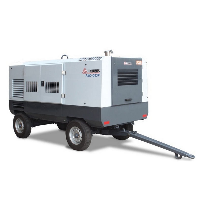 FS-Curtis FAC-212P Diesel Rotary Screw Air Compressor – 144.5kW / 193.6HP 21240L 7 bar – 750CFM/21240LPM – Aftercooled Air Dryer – Trailer Mount FS-Curtis FAC-212P Diesel Rotary Screw Air Compressor – 144.5kW / 193.6HP 21240L 7 bar – 750CFM/21240LPM – Aftercooled Air Dryer – Trailer Mount