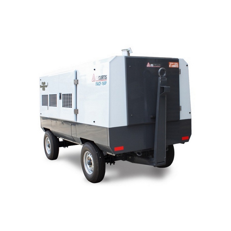 FS-Curtis FACF-150P Diesel Rotary Screw Air Compressor – 118.0kW / 158.1HP 15010L 5 bar – 530CFM/15010LPM – Aftercooled Air Dryer – Trailer Mount FS-Curtis FACF-150P Diesel Rotary Screw Air Compressor – 118.0kW / 158.1HP 15010L 5 bar – 530CFM/15010LPM – Aftercooled Air Dryer – Trailer Mount