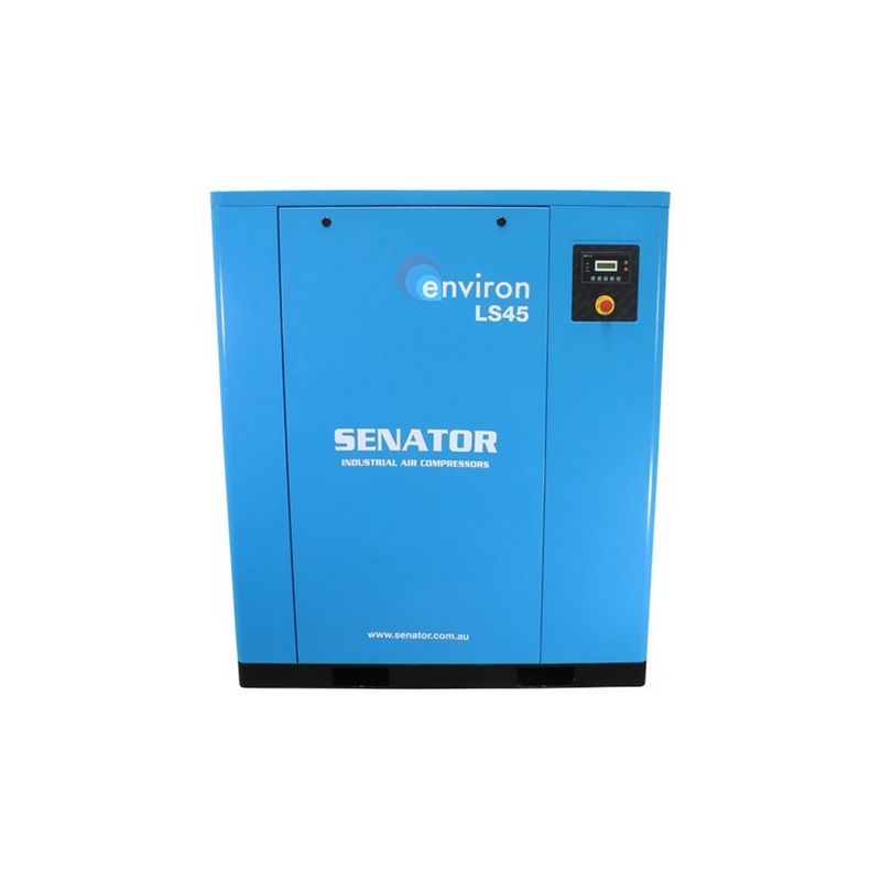 Senator LS45 Rotary Screw Air Compressor – 45 kW 8/10 bar 254CFM / 7193LPM – Base Mounted