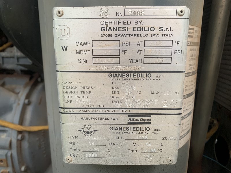 Used Atlas Copco XAS 186 Diesel Air Compressor With After Cooler 400 CFM – Starts Easy & Runs Well Used Atlas Copco XAS 186 Diesel Air Compressor With After Cooler 400 CFM – Starts Easy & Runs Well