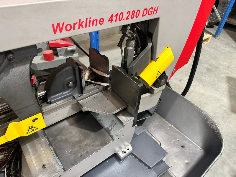 Used Bomar Workline 410.280DGH Double Mitre Cutting Bandsaw Used Bomar Workline 410.280DGH Double Mitre Cutting Bandsaw