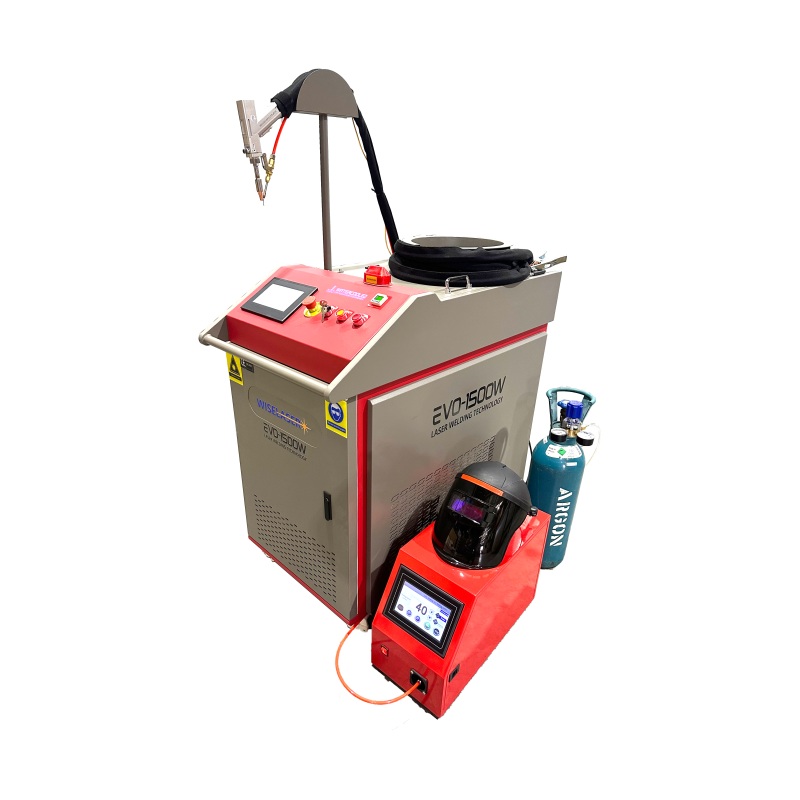 WiseLaser EVO-1500W 4 in 1 Handheld Fiber Laser Welding, Cutting, Cleaning and Seam Cleaning Machine – Water Cooled