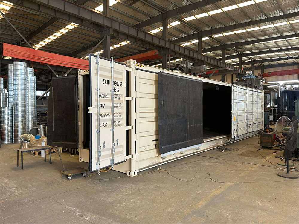 Sandblasting Optionals Open Side Container