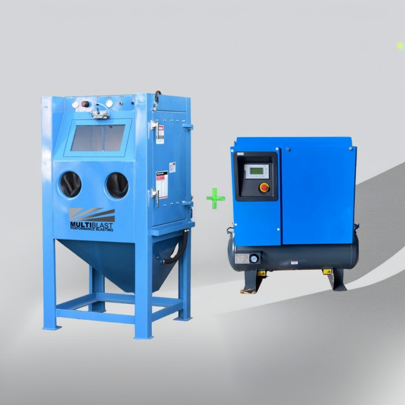 MultiBlast-HyperAir PRO390W-560S All-in-One Wet Blasting and Vari-Speed Screw Compressor Package System MultiBlast-HyperAir PRO390W-560S All-in-One Wet Blasting and Vari-Speed Screw Compressor Package System