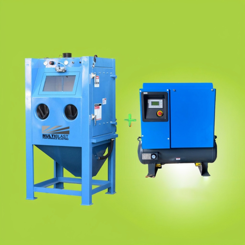 MultiBlast-HyperAir PRO390W-560S All-in-One Wet Blasting and Vari-Speed Screw Compressor Package System MultiBlast-HyperAir PRO390W-560S All-in-One Wet Blasting and Vari-Speed Screw Compressor Package System