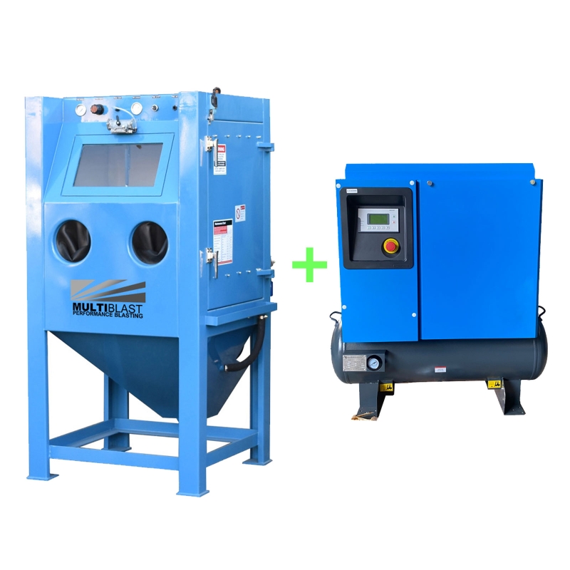 MultiBlast-HyperAir PRO390W-560S All-in-One Wet Blasting and Vari-Speed Screw Compressor Package System MultiBlast-HyperAir PRO390W-560S All-in-One Wet Blasting and Vari-Speed Screw Compressor Package System