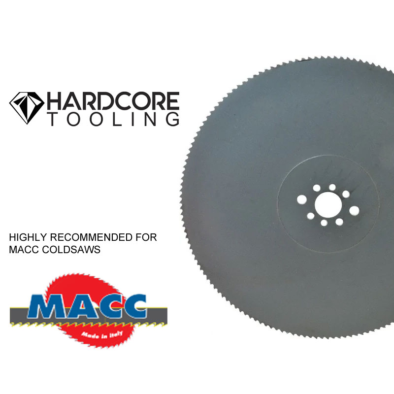 Macc Cold Saw HSS Blades for Model Cold Saw NEW350E-3 – 350mm Diameter x 2.5mm Thickness x 40mm Bore Macc Cold Saw HSS Blades for Model Cold Saw NEW350E-3 – 350mm Diameter x 2.5mm Thickness x 40mm Bore