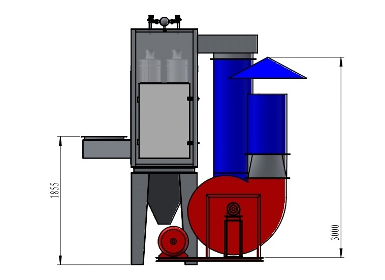 MultiBlast Dust Collector System Complete for Blasting Room MultiBlast Dust Collector System Complete for Blasting Room