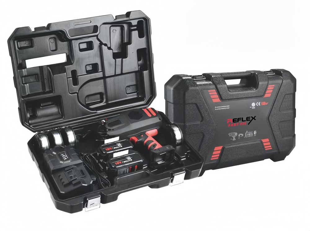 Reflex RTM40 18V Cordless Brushless Rebar Tying Machine – Lightweight 2.6kg, Max 40mm Tie Diameter Reflex RTM40 18V Cordless Brushless Rebar Tying Machine – Lightweight 2.6kg, Max 40mm Tie Diameter