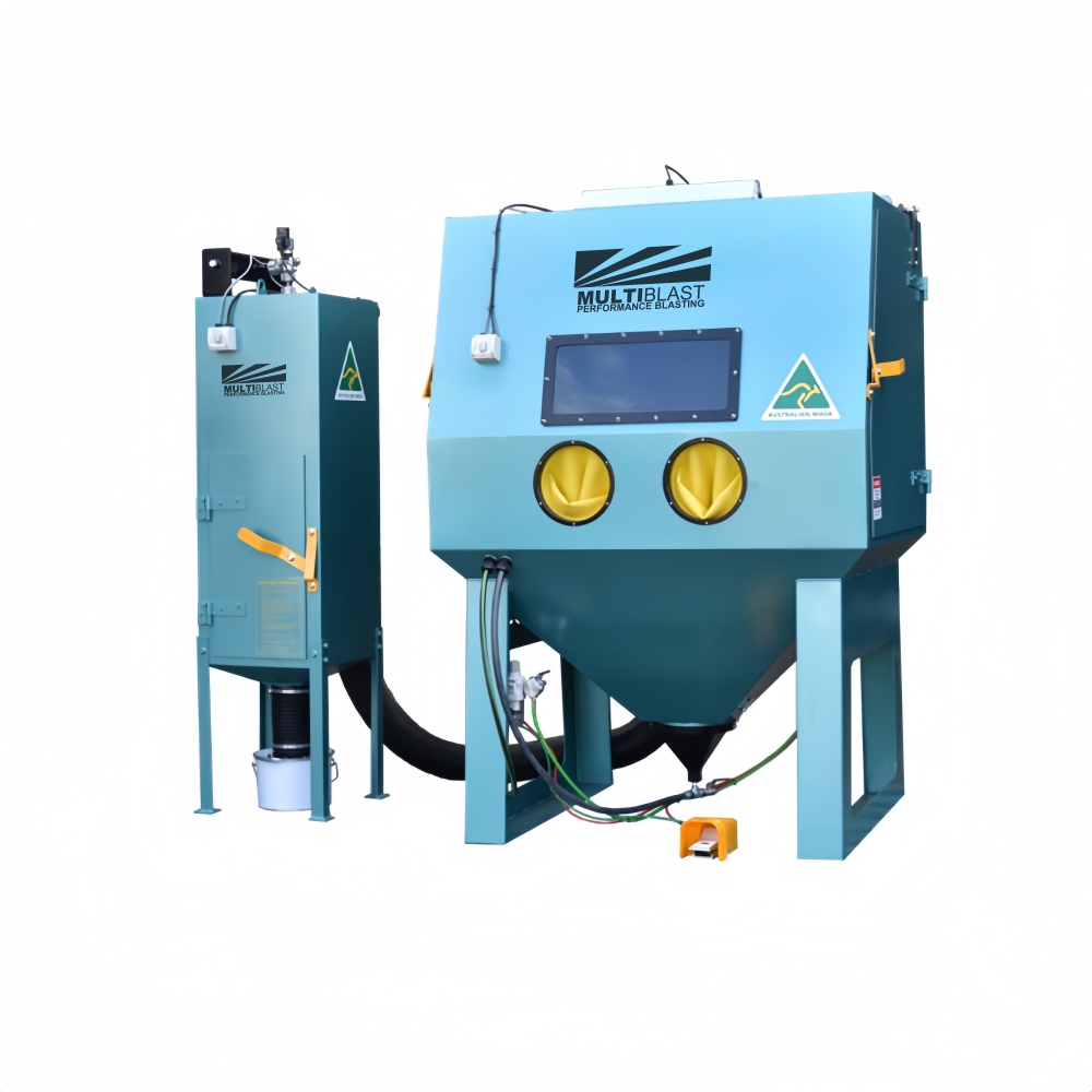 MultiBlast PRO1500SSC-RP Suction Sandblasting Cabinet Including Reverse Pulse Self-Cleaning Filter System