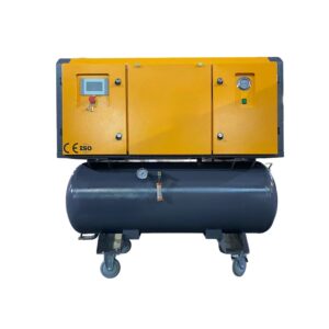HyperAir VARI-ECO 630S Single Phase Air Compressor – Direct Drive – 4.0kW / 5.0HP 270L – 22.25CFM/630LPM – Refrigerated Air Dryer – Tank Mount HyperAir VARI-ECO 630S Single Phase Air Compressor – Direct Drive – 4.0kW / 5.0HP 270L – 22.25CFM/630LPM – Refrigerated Air Dryer – Tank Mount