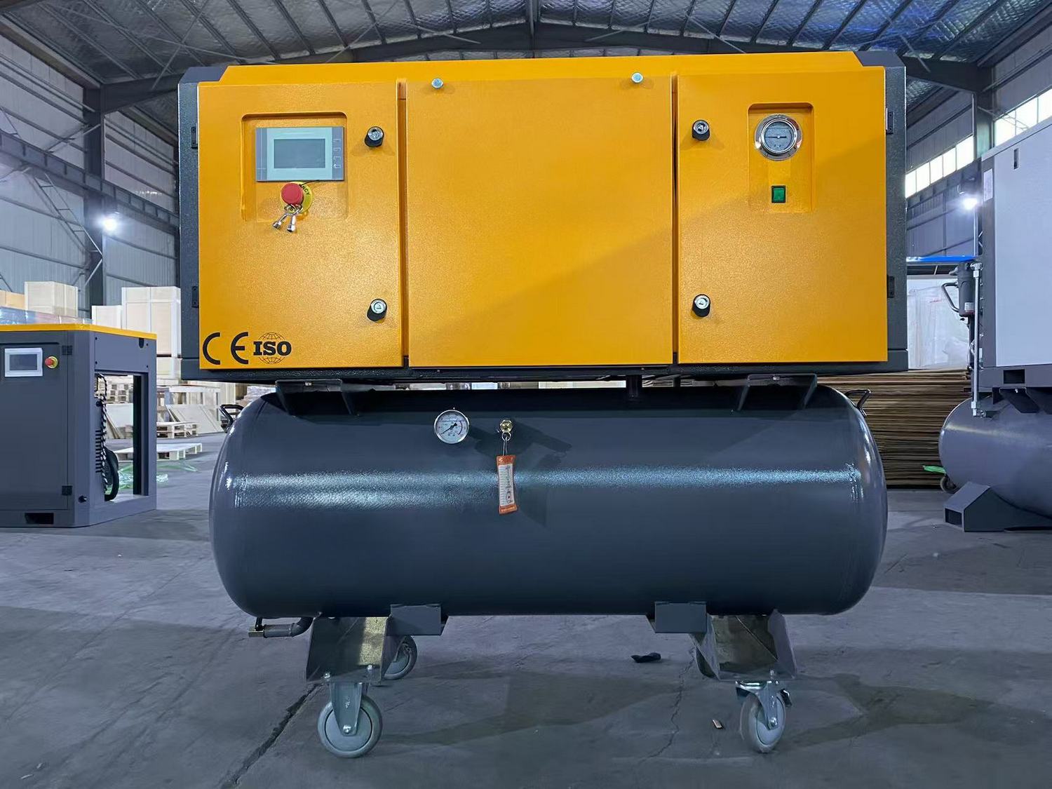 HyperAir VARI-ECO 1100S Single Phase Air Compressor – Direct Drive – 7.5kW / 10.0HP 270L – 38.85CFM/1100LPM – Refrigerated Air Dryer – Tank Mount HyperAir VARI-ECO 1100S Single Phase Air Compressor – Direct Drive – 7.5kW / 10.0HP 270L – 38.85CFM/1100LPM – Refrigerated Air Dryer – Tank Mount
