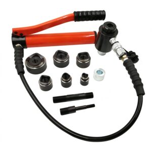 PortaForce PF-HKP-08T – 8-Ton Hydraulic Knockout Punch Set | Hydraulic Hole Maker
